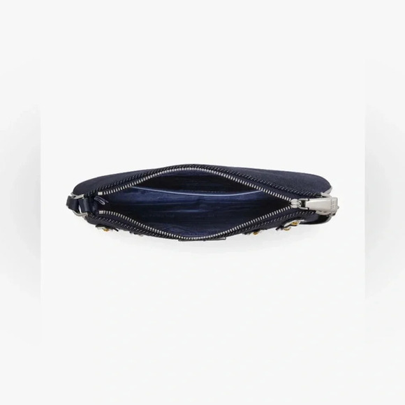 Sam Icon Floral Embellished Denim Mini Pochette - Picture 4 of 14